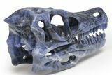 Carved Sodalite Dinosaur Skull #218481-5